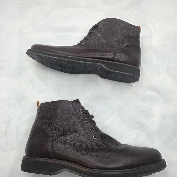 Tommy‎ Bahama Edisto Chukka Boots Brown Leather Mens 10.5M Made In Brazil